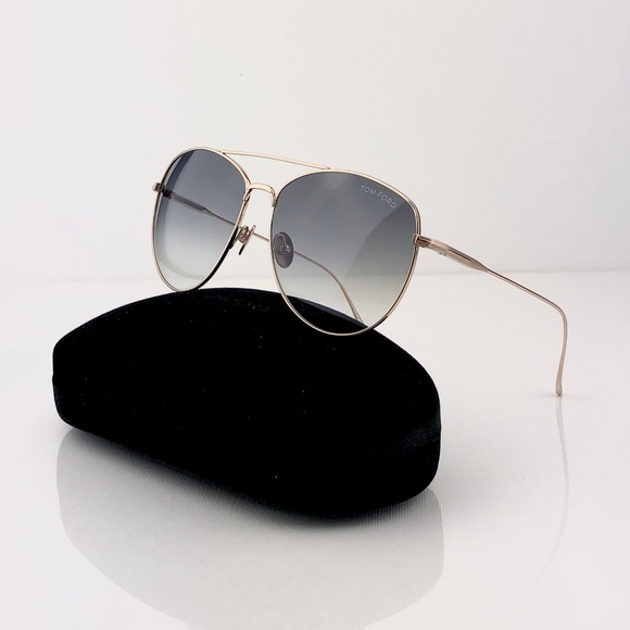 New TOM FORD Milla Aviator Sunglasses FT0784 28B - Picture 3 of 15